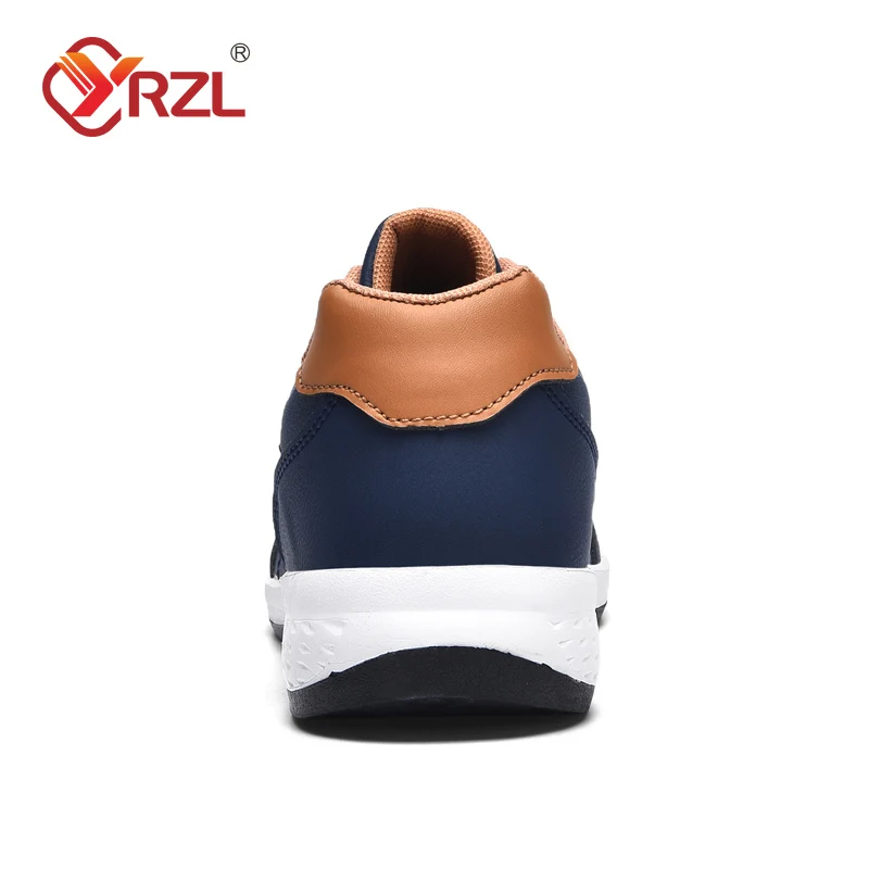 YRZL zapatos de hombre primavera otoño zapatillas impermeables para caminar ocio zapatos deportivos de cuero para hombre calzado antideslizante tenis para hombres