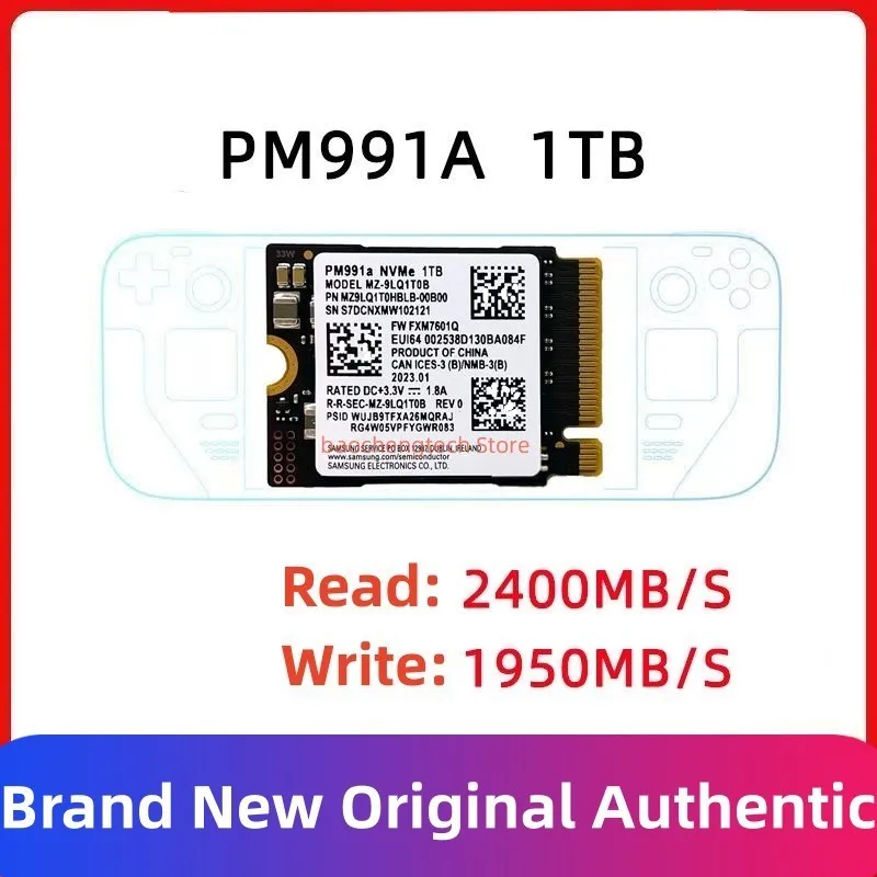 PM991 128GB SSD PM991a 256GB 1T M.2 NVMe 2230 2242 2280 Microsoft Surface Pro X 노트북 3용 1TB 솔리드 스테이트 드라이브 PCIe3.0x4