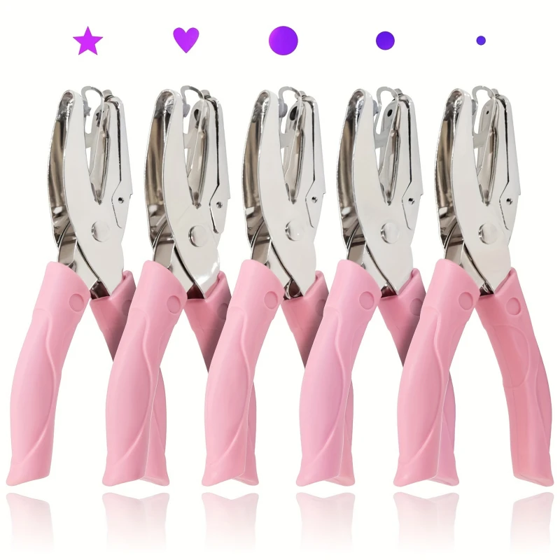 Śliczny dziurkacz z pojedynczym otworem Scrapbooking papierowe ubrania dziurkacze gwiazda serce okrągły dziurkacz DIY Craft kształt Cutter Perforator 2024