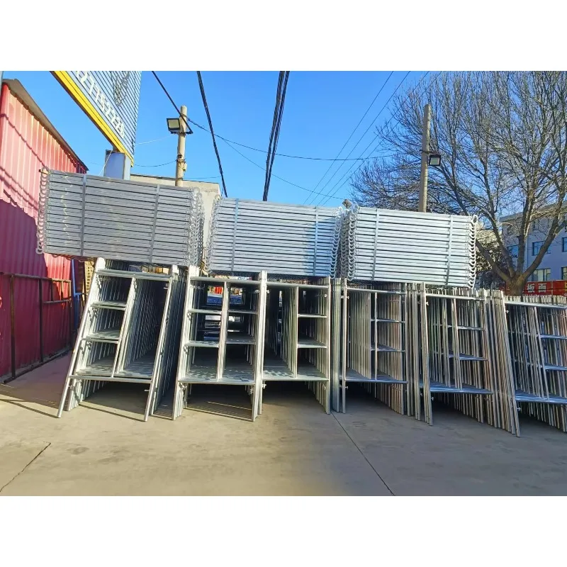 นั่งร้านเหล็กแบบยืดหดได้สำหรับงานก่อสร้าง รุ่น Specialized Production Telescopic Scaffold Safeway Ladder H Frame Scaffolding