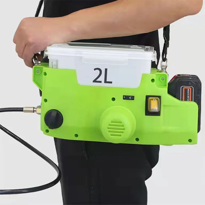 Nueva mochila eléctrica de alta potencia, pulverizador sin aire de mano, batería de litio, máquina profesional de pistola pulverizadora de pintura de alto voltaje