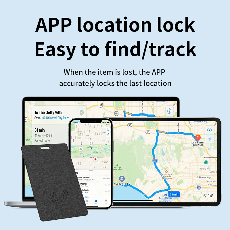 Ultra Slim Tracking Card Wallet Anti-Loss Gps Tracker Smart Location Tag dla Iphone Find My App Wireless Charge Ipx6 Waterproof