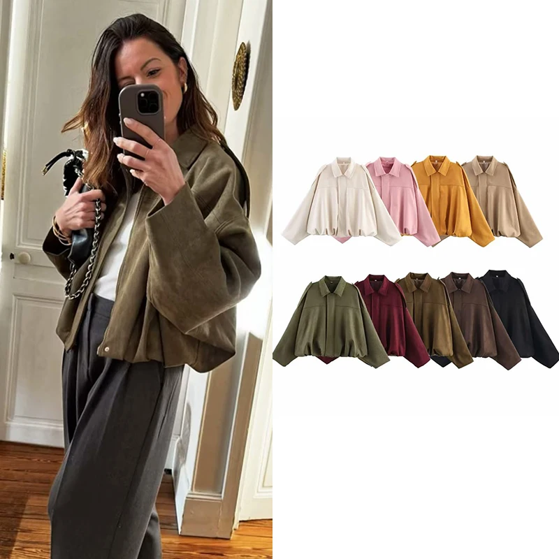 Jassen Herfst Dames 2025, Nieuwe Bovenkleding Chique Elegante Losse Warme Damesjas Straat Jeugd Mode Joker Jasje