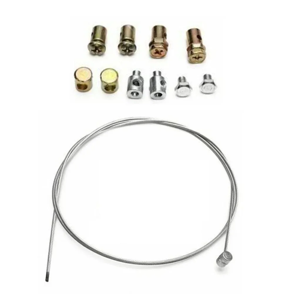 11 ชิ้น/เซ็ต Universal คันเร่งสายคลัตช์ชุดซ่อม Solderless หัวนมแขน NUT ชุดสายเครื่องตัดหญ้า Rotovator อะไหล่
