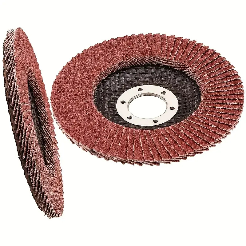 1-10pc 4.5 Inch Flap Discs 40-120 Grit Grinding Discs 4 1/2 Assorted Sanding Grinding Wheels Aluminum Oxide Abrasives Grind