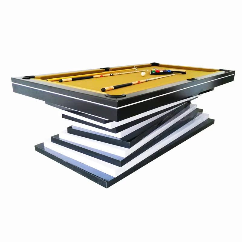 ผู้ผลิตจีนขายดีที่สุดหรูหราเชิงพาณิชย์โต๊ะบิลเลียดหินอ่อน Topper โต๊ะพูล 9 ฟุต