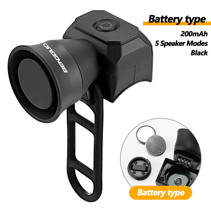 Bicycle Horn Mountain Bike Mini USB Charging/Battery Waterproof Electronic Bike Bell Riding Equipment
