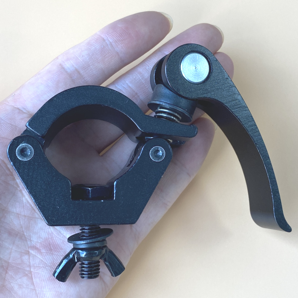 Fast Lock Lighting Clamp Aluminium Truss Clamps 28-32mm Tube O Hook Stage Lighting Mount Bracket Para Luces LED Moving Head DJ