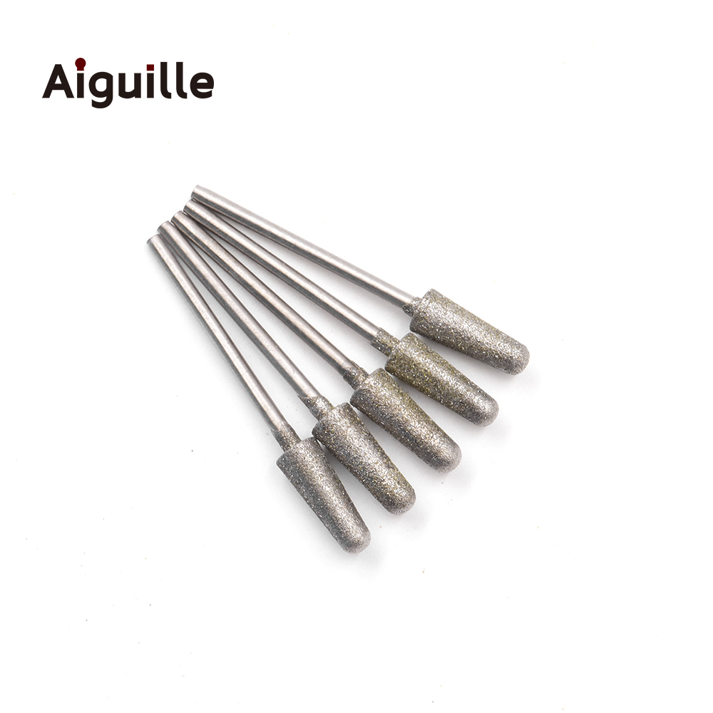 B Type 20pcs Shank 120# Diamond Grinding Burr 0.5-8.0mm Teeth Grinding Bits Diamond Point Grinding Point die grinder/dremel