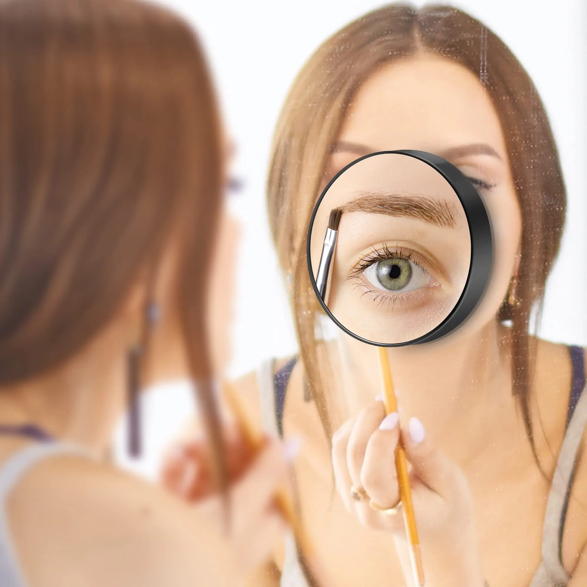 30x Magnification Mirror With Suction Cup Blackhead Magnifying Compact Remove Acne Pores Tool Bathroom Makeup Mirror