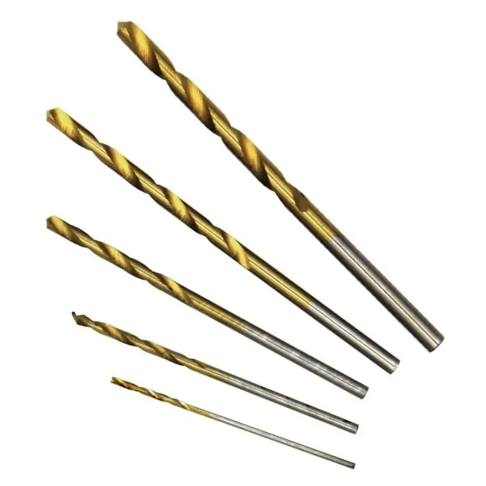 50Pcs 1-3mm Twist Drill Bit Set High Steel Titanium Coated Drill Bits Set Tool For Woodworking Stainless Steels Drilling Tools