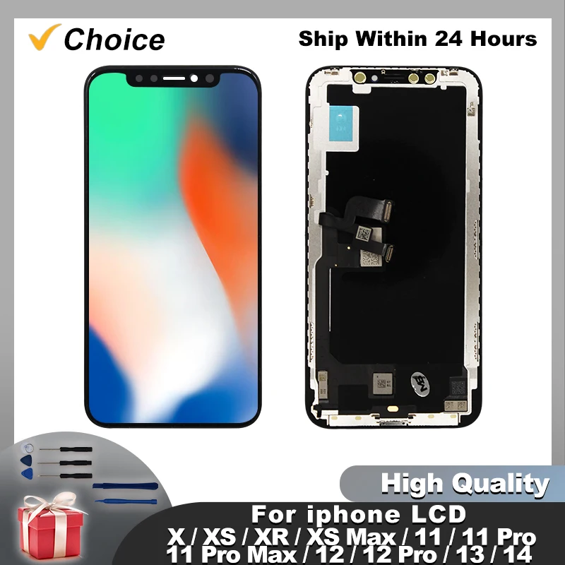 Wahl aaa für iPhone x LCD xr xs Max Display Touchscreen für iPhone 11 12 13 Pro Max Display 12 13 Mini 14 14 plus 15 LCD-Teil