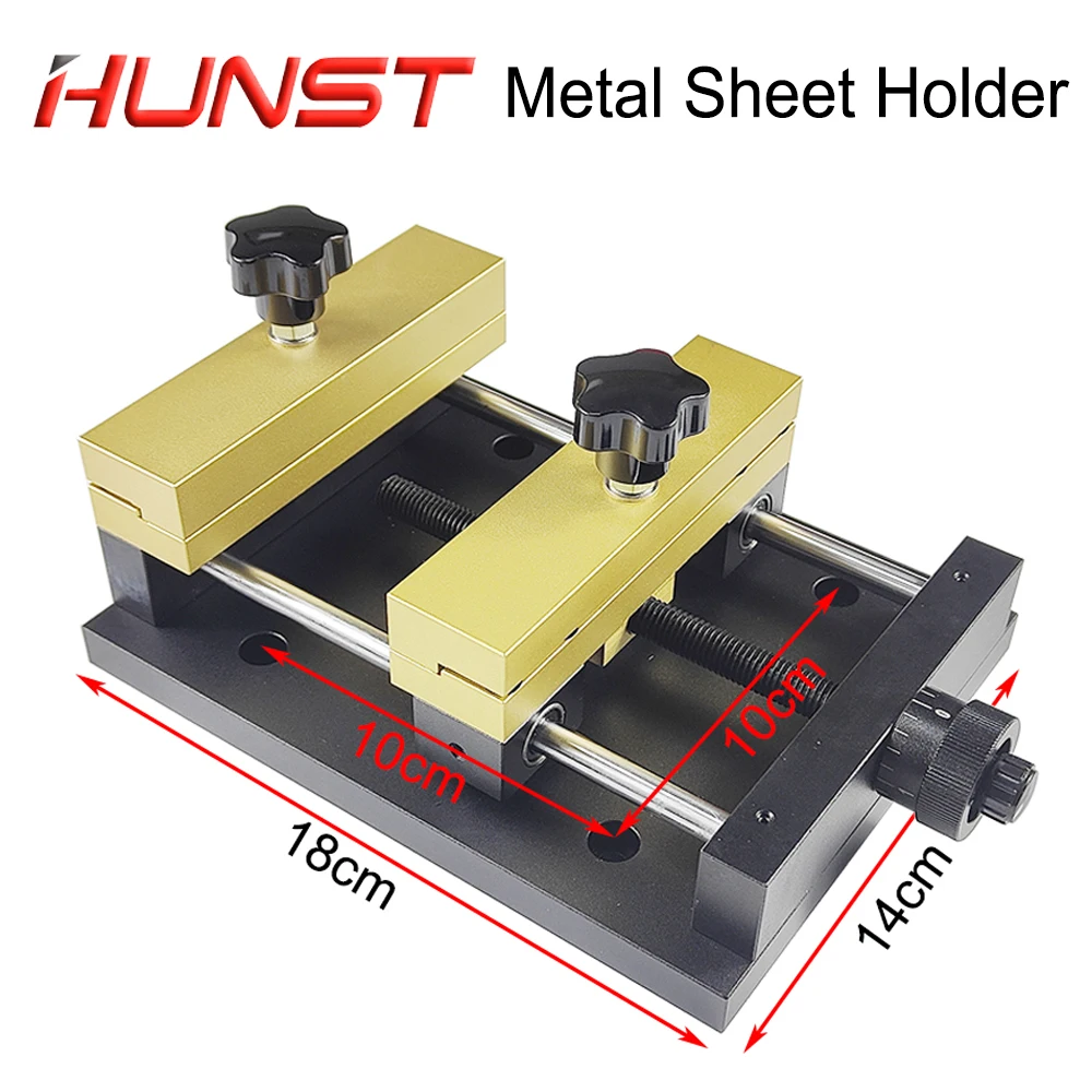 HUNST Metal Sheet Holder Marking Attechment Fixed Bracket Metal Fixture for Fiber Laser Engraving Machine Card Cutting