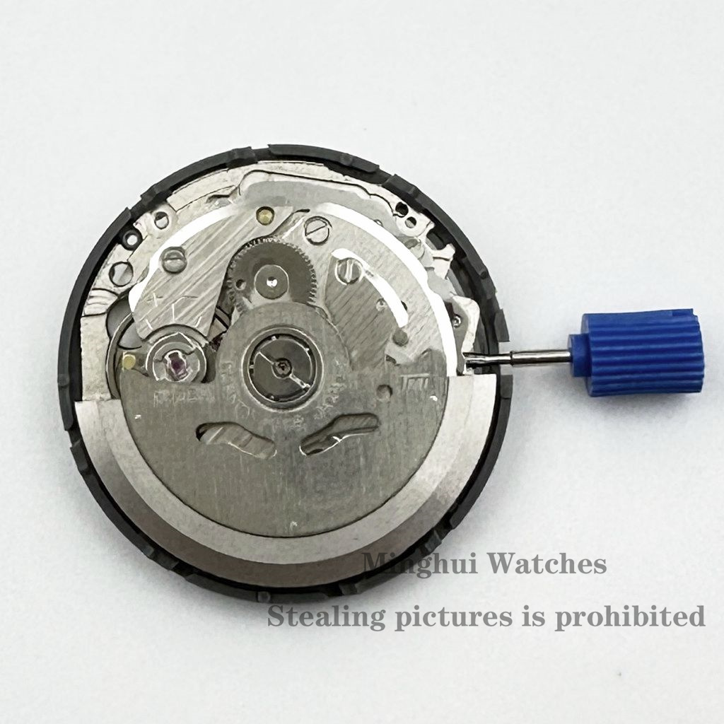 White Calendar 24 Jewels High Accuracy NH34 Mechanical Movement Winding NH34 Automatic Self-winding Stem Set