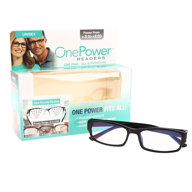 Gafas de lectura con ajuste automático, lentes bifocales para presbicia, One Power