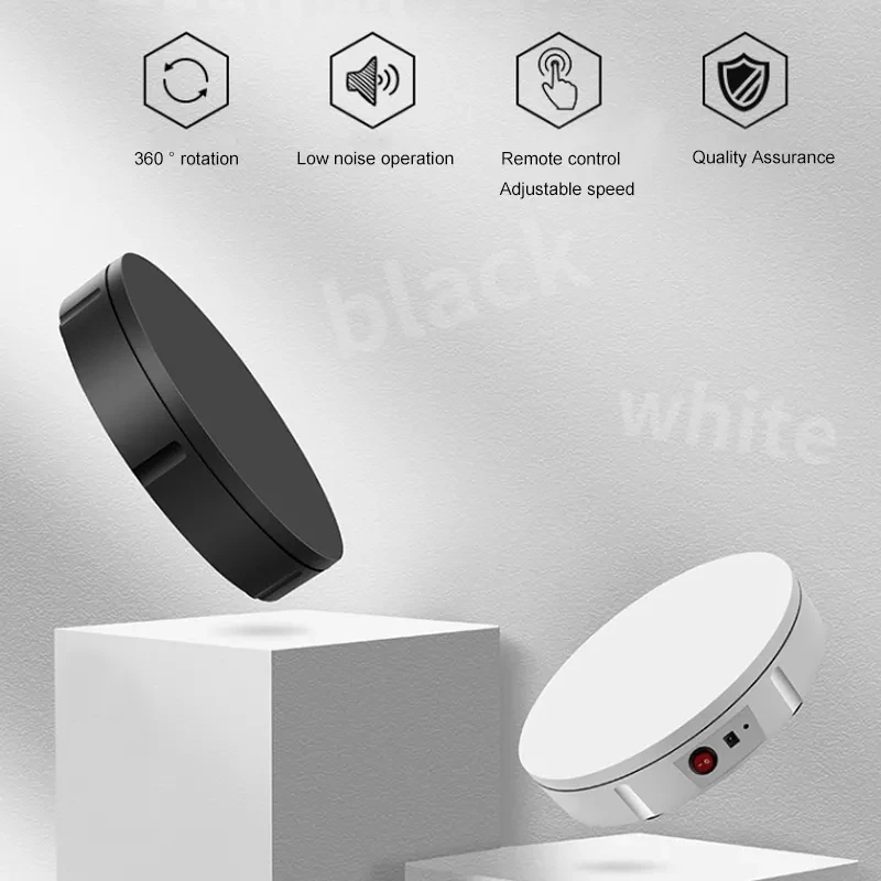 22-60CM Remote Control Electric Rotary Turntable Heavy Load Rotating Exhibition Display Stand Base for 3D Scanning Photography