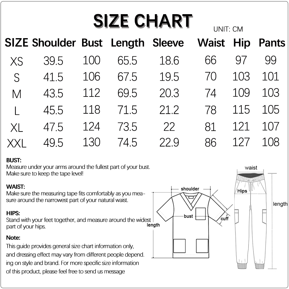 Surgery Overalls High-end Fabric Scrubs Set Medical Uniforms Stretch Scrub Tops Pants With Pocket Nurse Uniforms Beauty Workwear