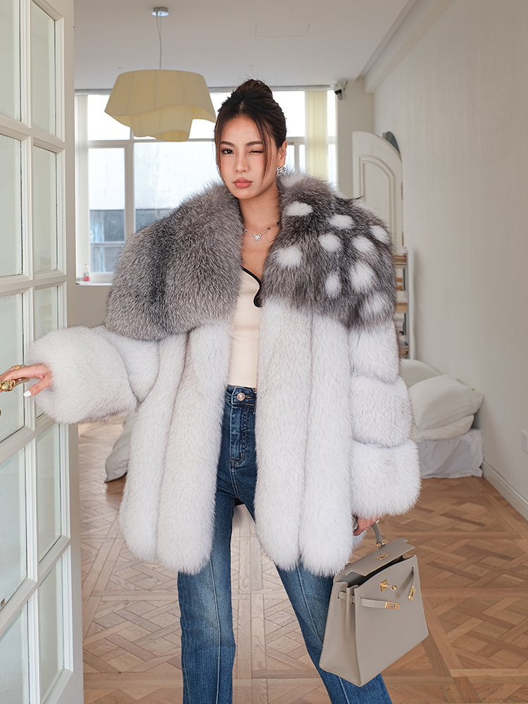 Fangtai 2024 naturel réel manteau de fourrure de renard femmes manteau de fourrure pour les femmes chaud de luxe veste d'hiver femmes Promotion femme gilet grande taille