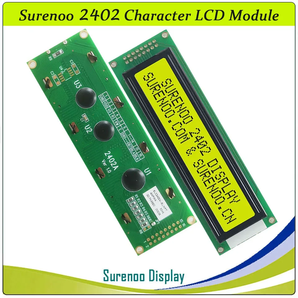 242 24X2 2402 Nhân Vật Module LCD Màn Hình Hiển Thị Màn Hình LCM Xanh Dương Vàng Xanh Có Đèn Nền