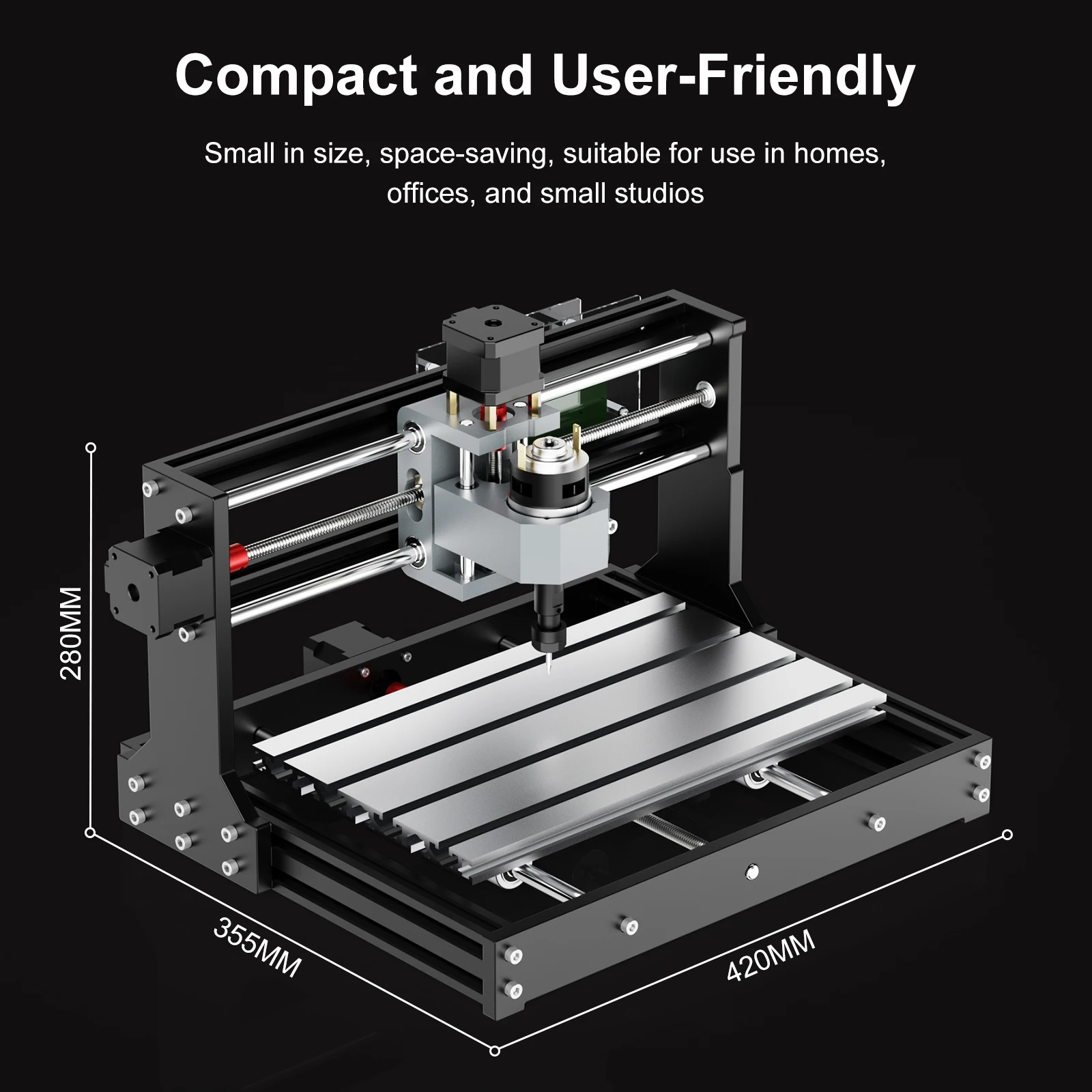 Twotrees TTC3018S Pro CNC máquina de grabado GRBL Control fresadora DIY corte 3 ejes PCB PVC Mini máquina de grabado de madera