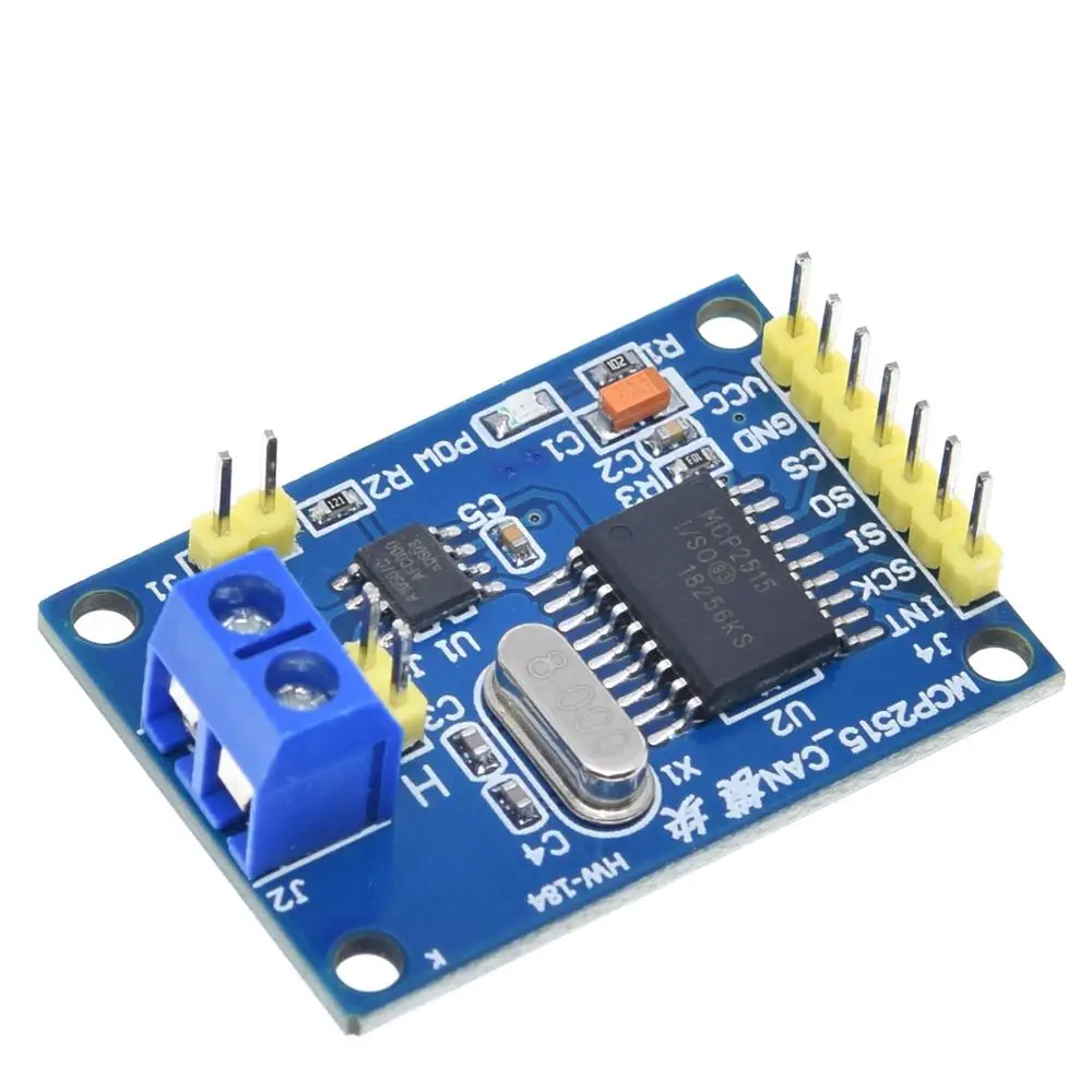 TZT MCP2515 CAN Bus Driver Module Board TJA1050 Receiver SPI For 51 ARM Controller Interface Module For Arduino DIY Kit