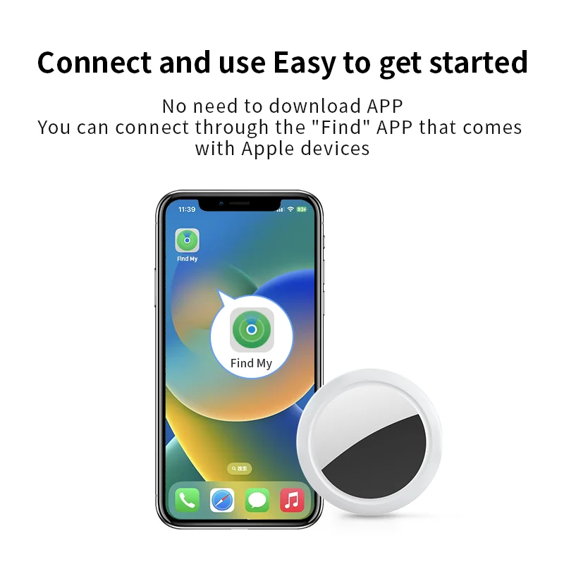Rastreadores GPS Bluetooth Airtag IPX 5, seguimiento deportivo resistente al agua, encontrar mis ancianos, niños, mascotas, buscadores disponibles para iPhone, encuentra mi