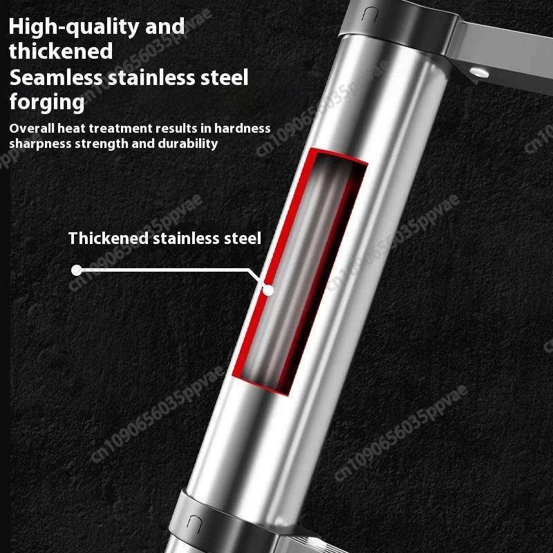Portable Aluminum Telescopic Ladder Foldable Adjustable Height Design Multipurpose Ladder For Home Storage Cleaning Maintenance