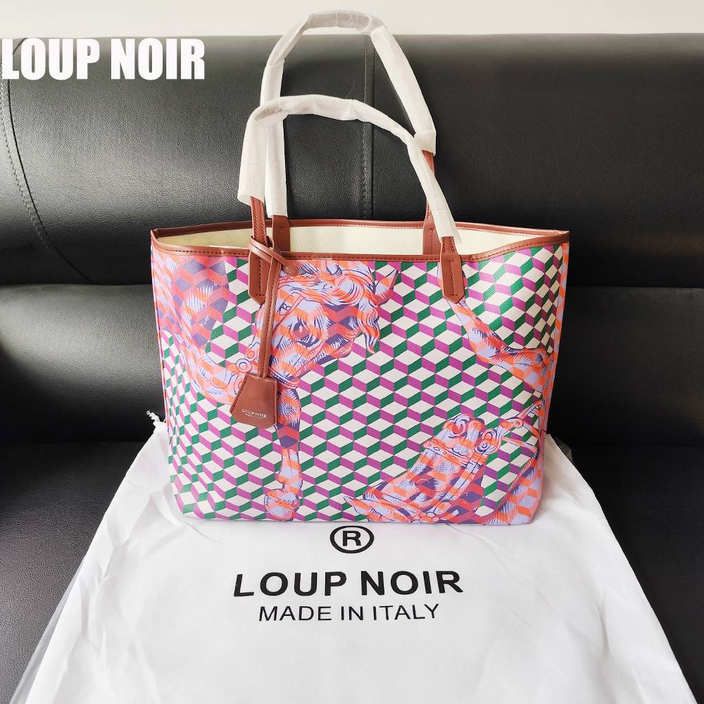 LOUP NOIR 新しいトートバッグ女性の有名なブランドバッグカジュアルトート大容量ノワールバッグショルダー女性バッグ高品質