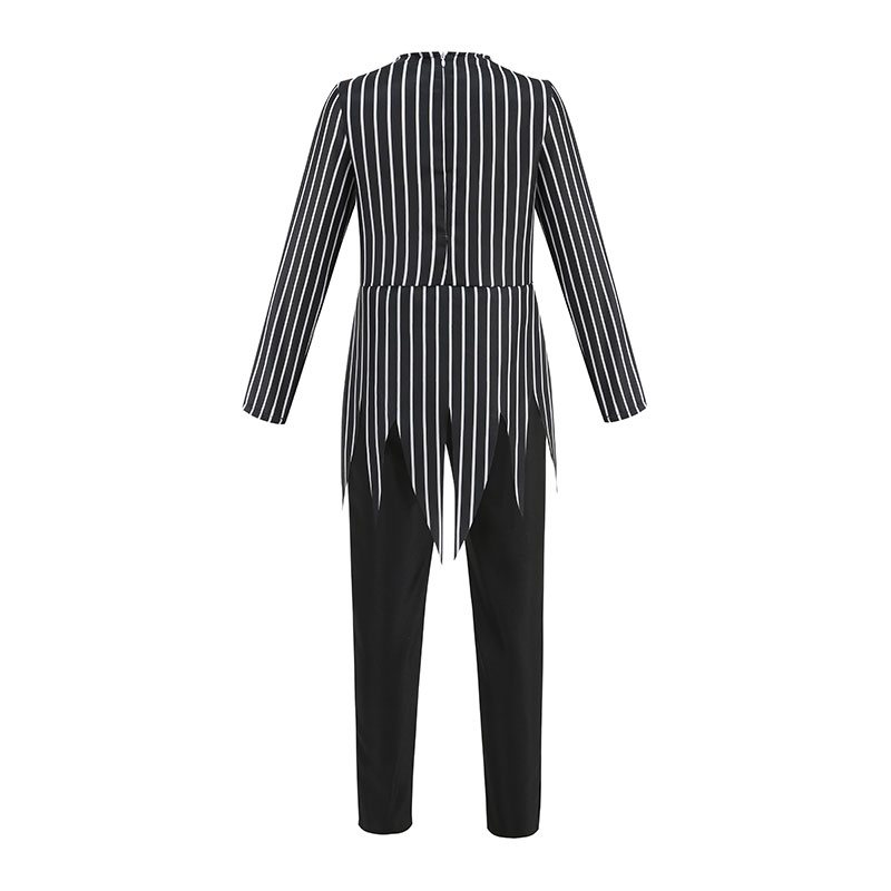 Jongens zwarte schedel Jack cosplay kostuum bodysuit pak Halloween Kerstmis voor kinderen feestjurk carnaval kleding