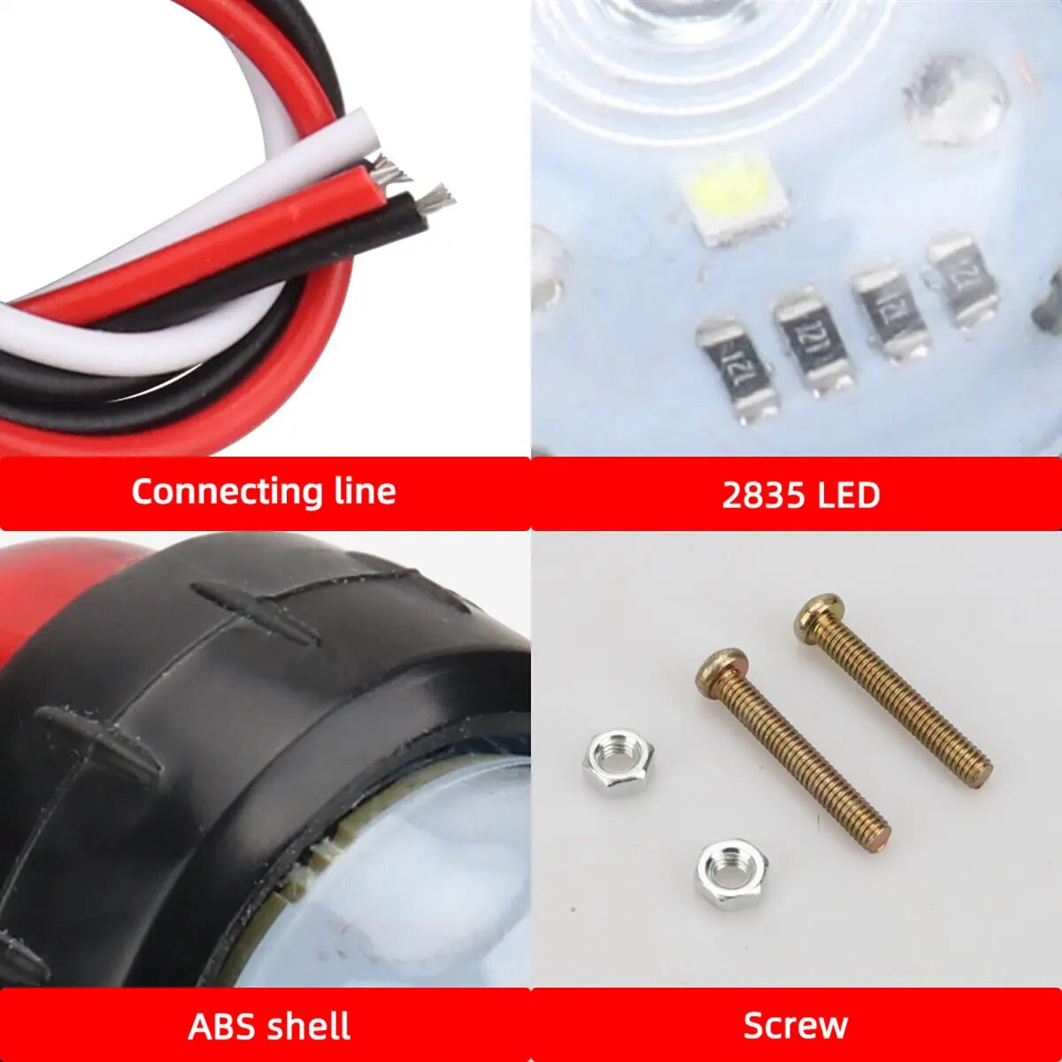 2PCS รถบรรทุกด้านข้างแสงกว้าง Dual สี 12 24V Universal สําหรับรถบรรทุกไฟเตือนความปลอดภัยไฟแสดงสถานะรถสัญญาณ LED