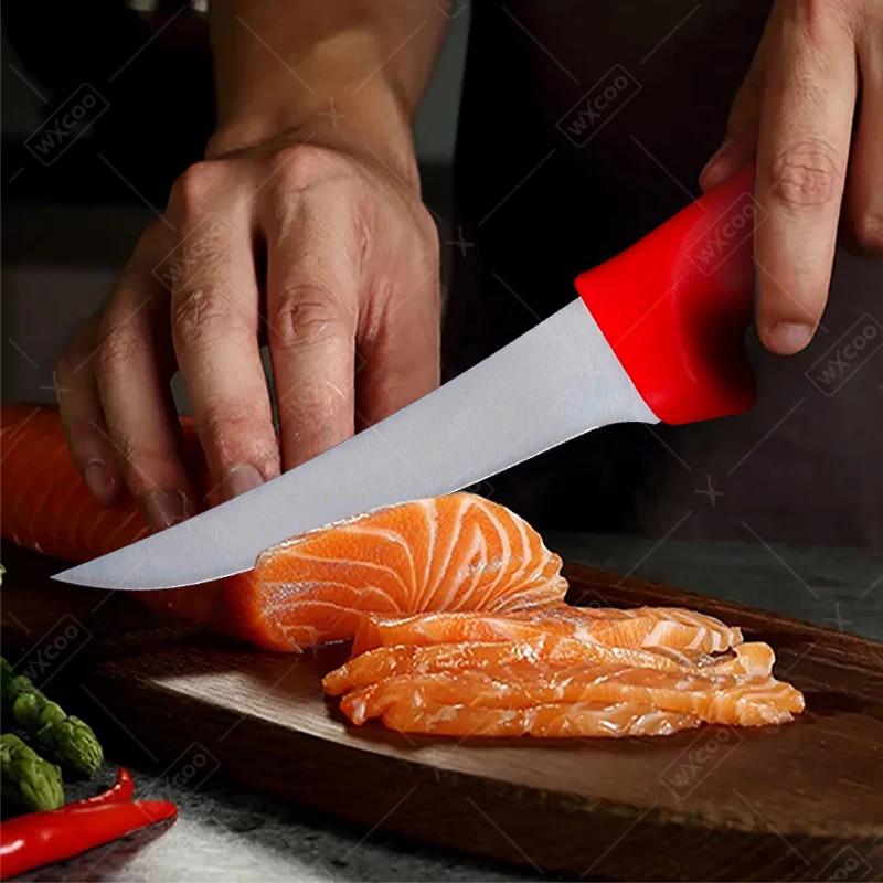 Edelstahl häuten Schnitz messer Küche Ausbein messer Fleisch Metzger Hackmesser Dienst programm Schneiden Fisch Gemüse Obst Messer