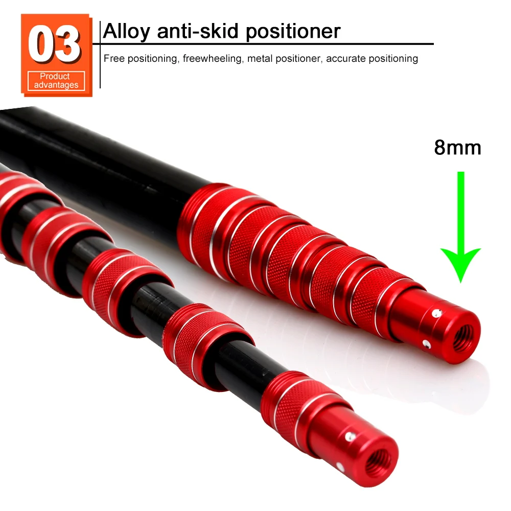 JOSBY 3M/4M/2,1 M red de pesca telescópica plegable red de aterrizaje poste ligero carpa fibra de carbono plegable mar mano Dip Net aparejos