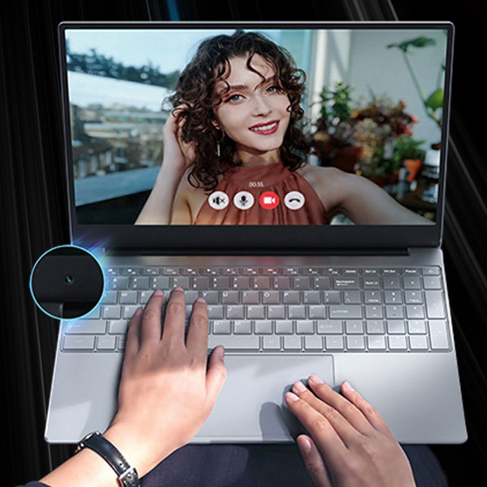 ปลดล็อคลายนิ้วมือ Intel แล็ปท็อป15.6นิ้ว Windows 10 11 Pro IPS แล็ปท็อปแบบพกพา12G RAM 128GB/256GB/512GB/1TB SSD HDMI โน้ตบุ๊ค