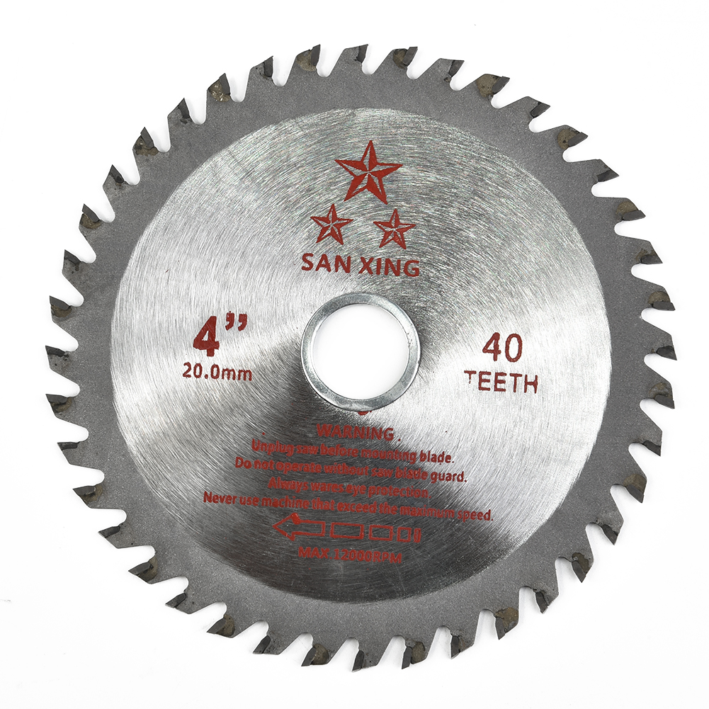 4.5 Polegada tct lâmina de serra circular 115mm 40 dentes caber ângulo moedor viu disco carboneto para cortador madeira ferramentas roda corte