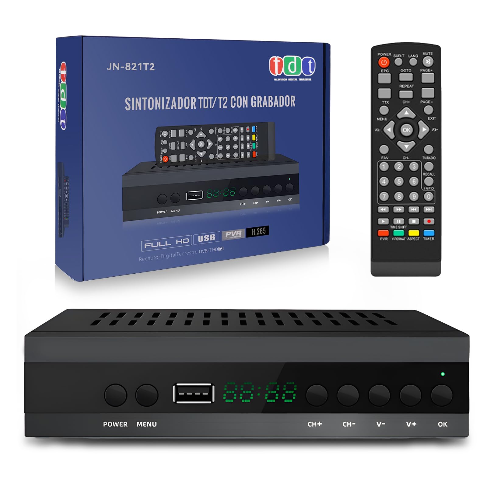 Microdata Tdt Hd Tv-Ontvanger Spanje, H.265, Tdt Hd Decoder Nieuwe 2025, DVB-T2, Tdt Hd Tuner, Tdt Hd Ontvanger