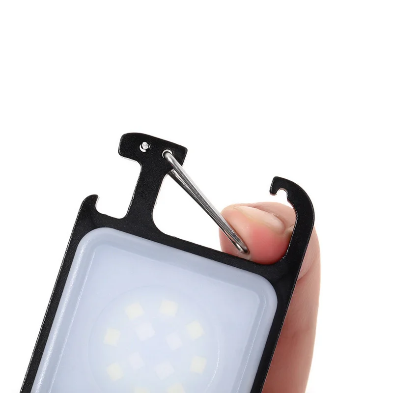 懐中電灯ミニ作業 LED ライト充電式ランプポケット COB キーホルダーポータブル懐中電灯屋外キャンプ小型ライトコークスクリュー