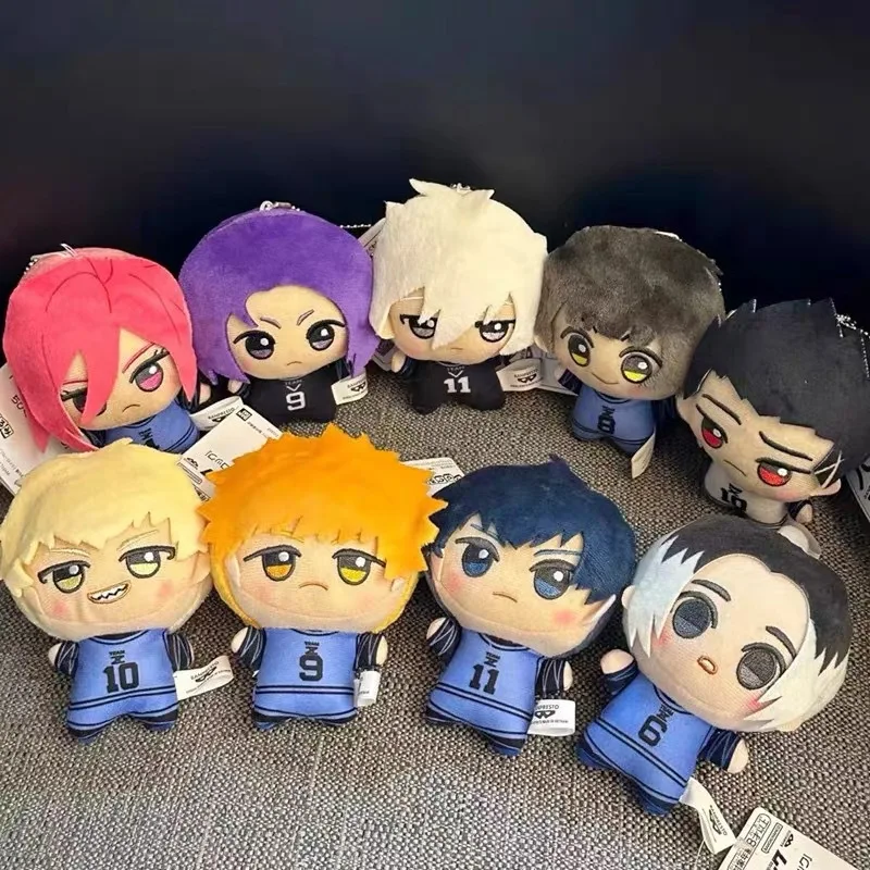 10cm Blue Lock Plush Toy Stuffed Game Anime Figure Dolls KeyChain Pendant Backpack Charm Anime Peripheral Creative Birthday Gift