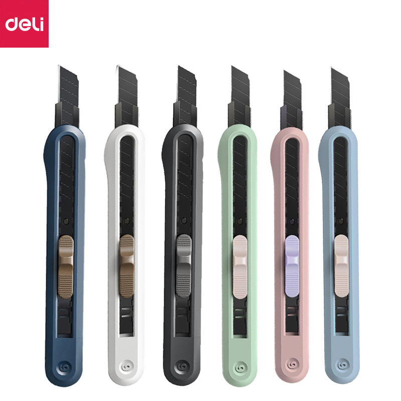 Deli Nusign-cuchillo de utilidad Morandi, Navajas de bolsillo retráctiles, cortador de Unboxing, hoja SK4 de 9MM, herramienta de papelería a presión