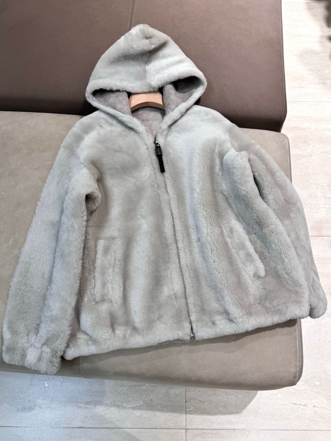 Autumn-winter high-quality genuine lamb fur coat