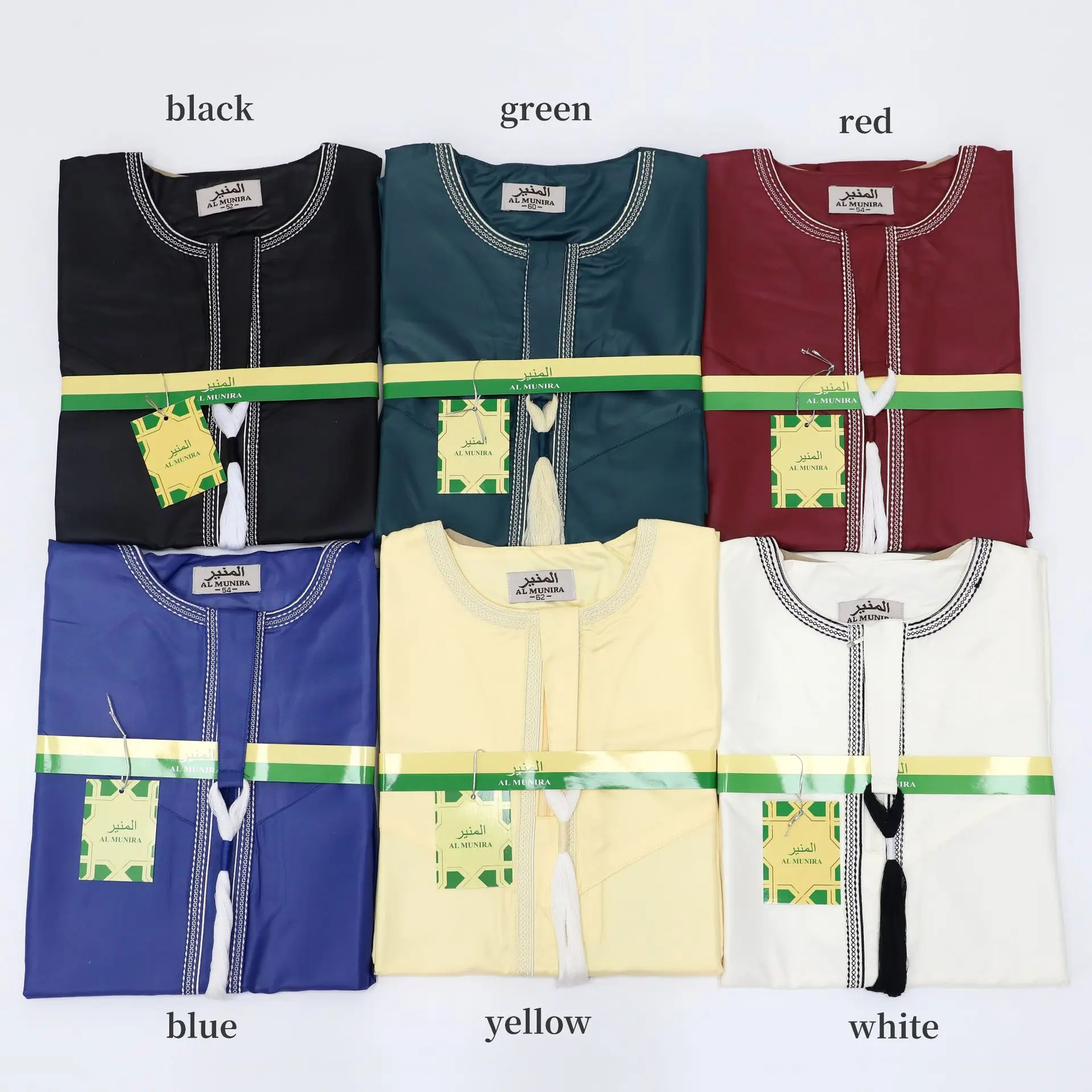 UNI Neue Muslimische Einfarbig Abaya Rundhals Stickerei Robe Grob Männer Langarm Kaftan Arabischen Saudi-Arabien männer kaftan