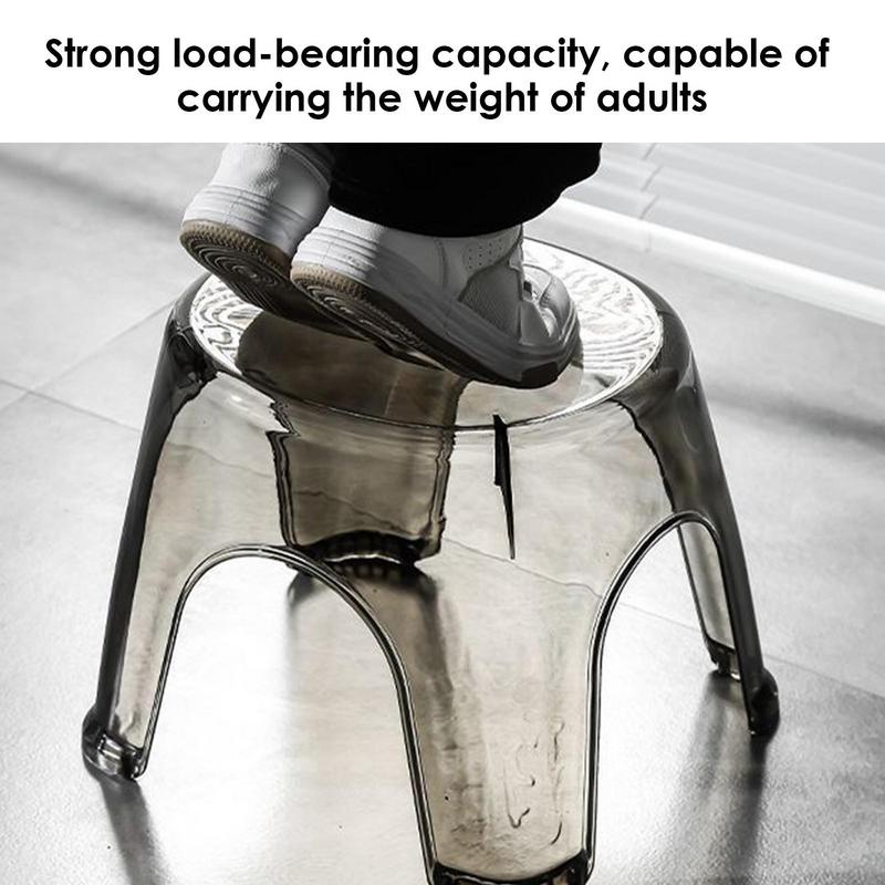 สตูลขนาดเล็กแบบพกพามัลติฟังก์ชั่สตูลอาบน้ํา Bench สตูลไม่เต็มเต็งสําหรับผู้ใหญ่และเด็ก Apartment ข้างเตียงห้องครัวห้องน้ํา