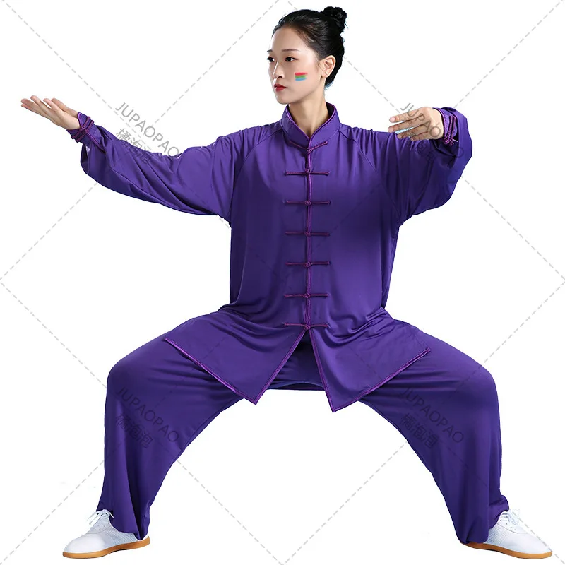 Hohe Qualität Tai Chi Uniform Chinesische klassische Wushu Kung Fu Kleidung Erwachsene Männer Frau Kampfkunst Wing Chun Anzug Taiji Kleidung