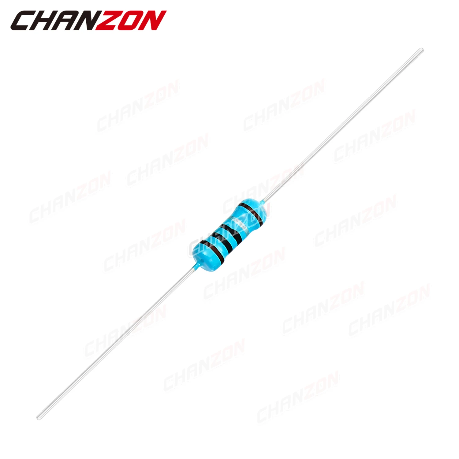 100 Uds 1/2W 1% resistencias de película metálica 1ohm - 1M ohm 1/2 vatios 0,5 W resistencia fija MF de alta precisión 1K 10K 47K 100K 4R7 2K2 2R2