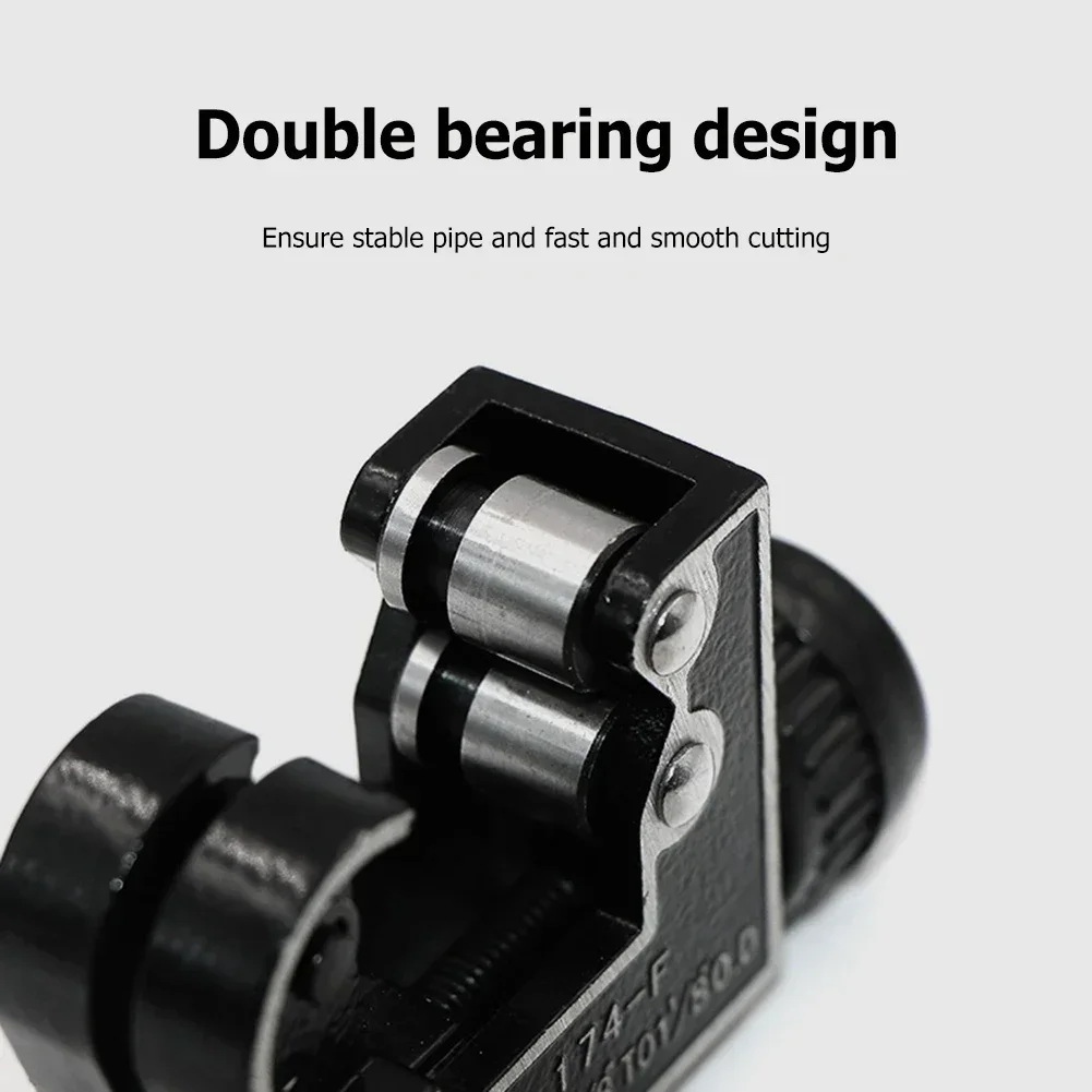 STONEGO Micro Manual Copper Tube Cutter - 3-28mm (1/8" to 1-1/8"), High-Quality Steel for Precision Cutting for Plumbing and DIY