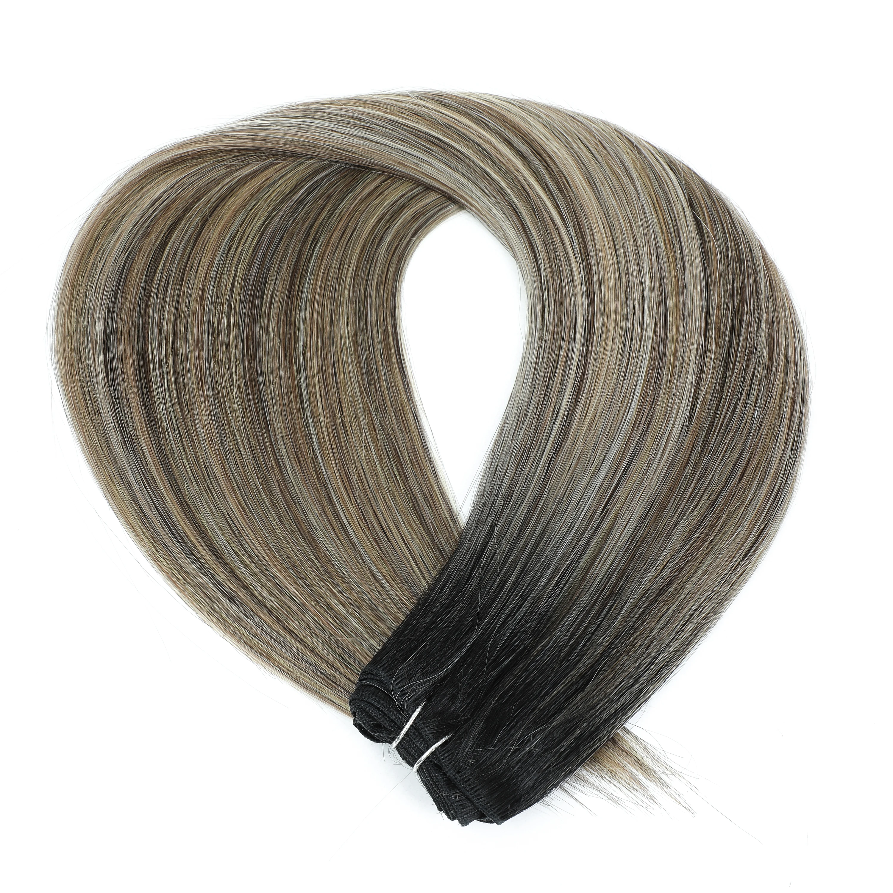 Bio extensões de cabelo reto sintético macio cabelo liso tecelagem longo colorido sintético feixes de cabelo reto completo para terminar