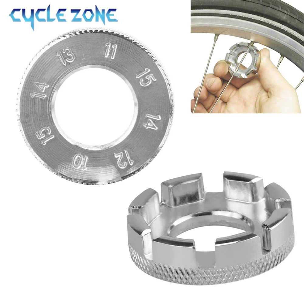 จักรยาน Spoke ประแจเครื่องมือจักรยานเสือภูเขารื้อถอนแกนซ่อมเครื่องมือลวดเหล็กปรับ Chrome Plated Spanner ประแจเครื่องมือ
