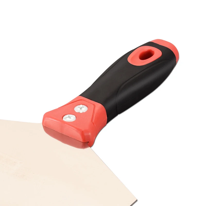 1PC สแตนเลสสตีลสีพลาสเตอร์พลั่ว Putty Knife Scraper Blade สี Feeder บรรจุไม้พายเครื่องมือก่อสร้าง