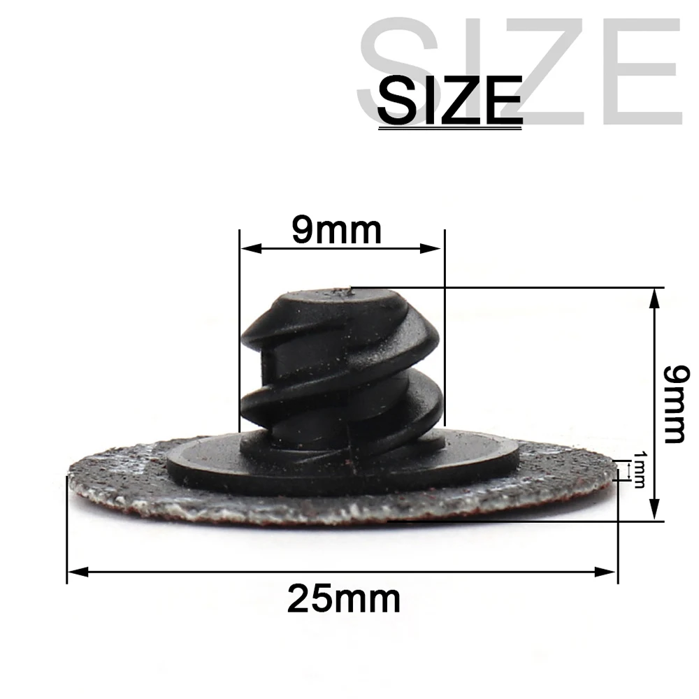 1 인치 25mm 롤 잠금 R 형 퀵 체인지 디스크 세분화 된 사포 금속 목재 연마 액세서리 그라인딩 디스크 20Pcs