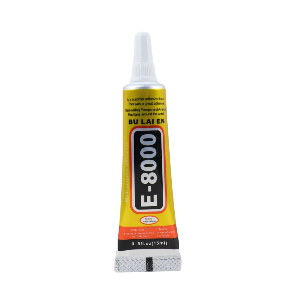 E8000 adesivo de reparo de telefone de contato transparente E-8000 pano de tecido cola multiuso com aplicador de precisão 15ml 25ml 50ml 110ml