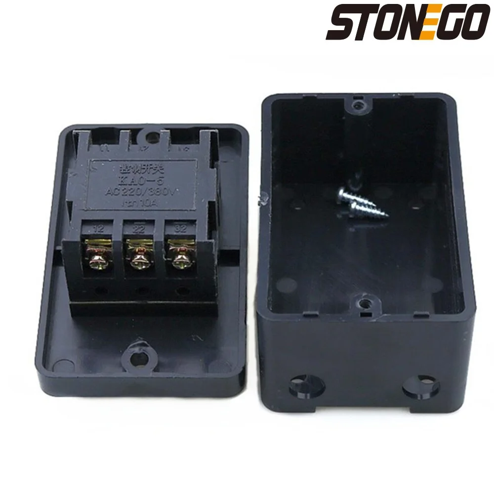 STONEGO Interruptor de botão à prova d'água para lavagem de carro, máquina de prensagem, máquina de serrar, manga, interruptor de controle